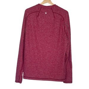Lululemon Surge LS Henley Heathered Cranberry L